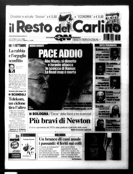 Il Resto del Carlino : giornale dell'Emilia